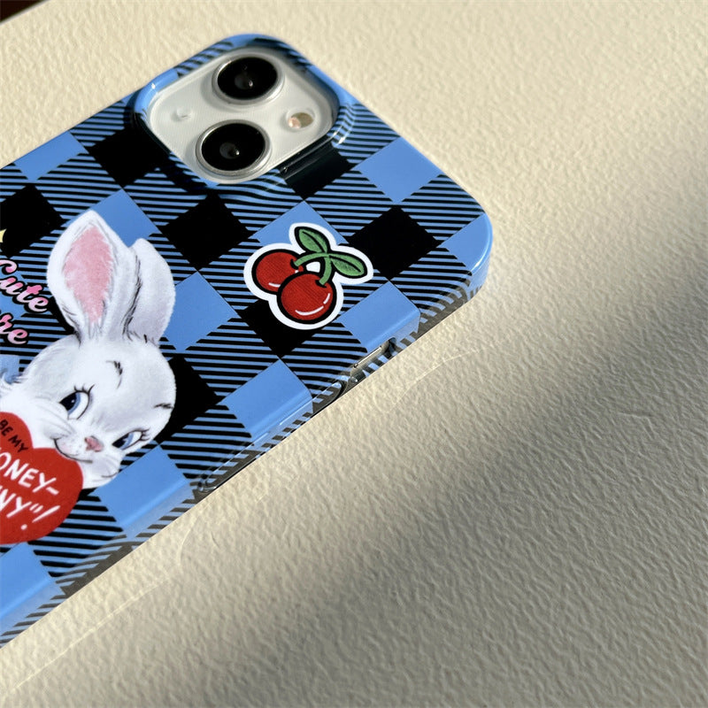 Cherry Bunny Plaid Case