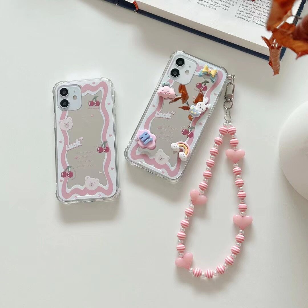 Bunny Cloud Marble Chain Case