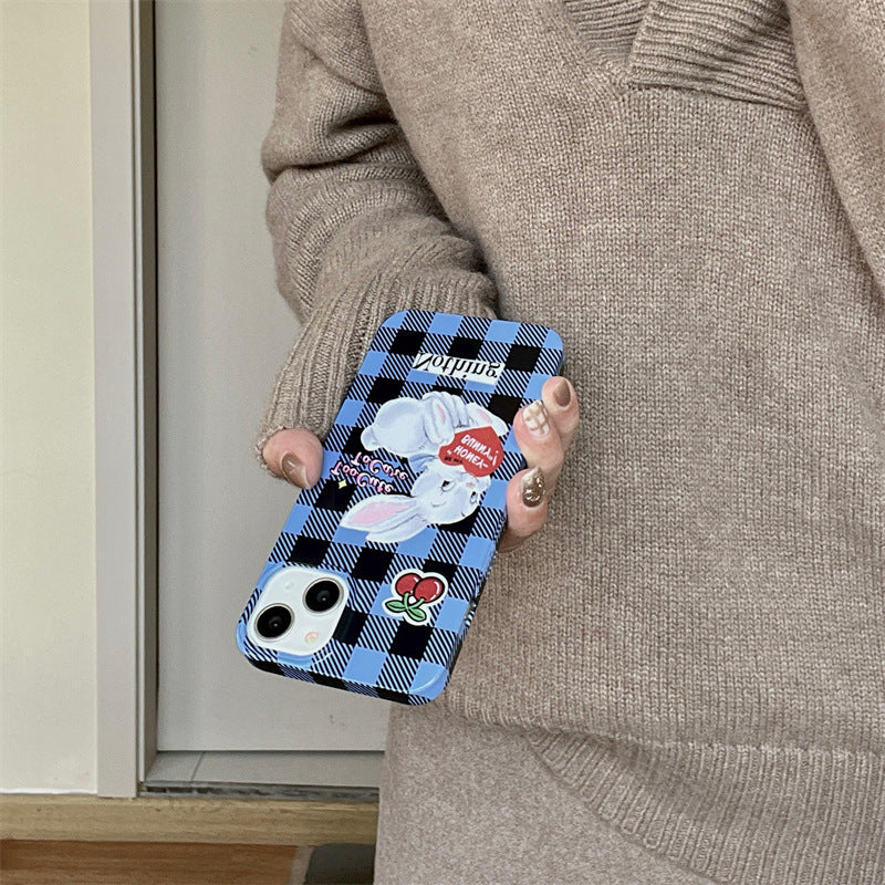 Cherry Bunny Plaid Case