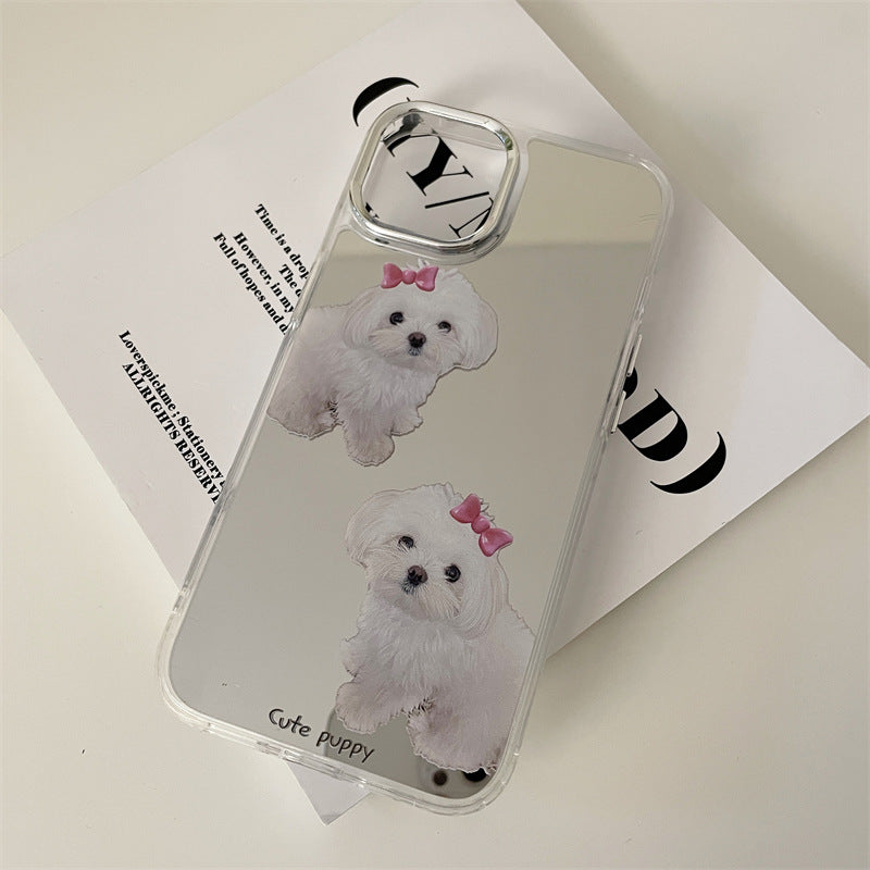 Cute Puppy Mirror Case