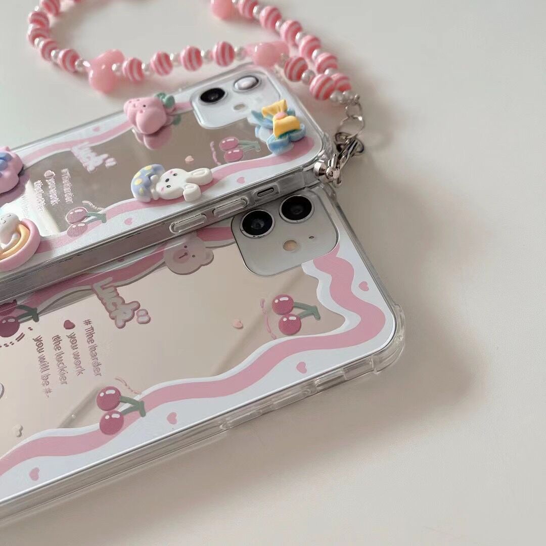 Bunny Cloud Marble Chain Case