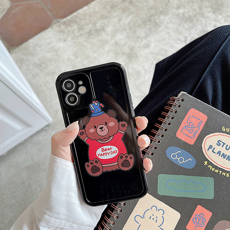 Bear Happy Day Graphic iPhone Case