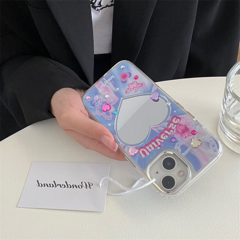 Universe Heart Mirror Case