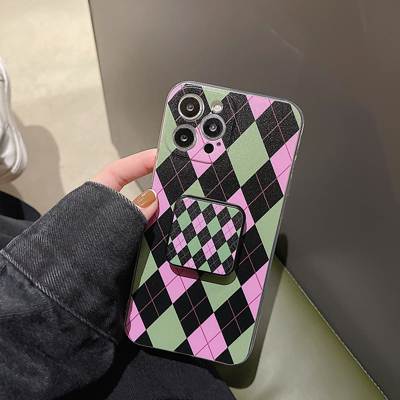 Green Argyle Case