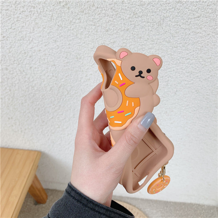 Donut Bear Silicone iPhone Case