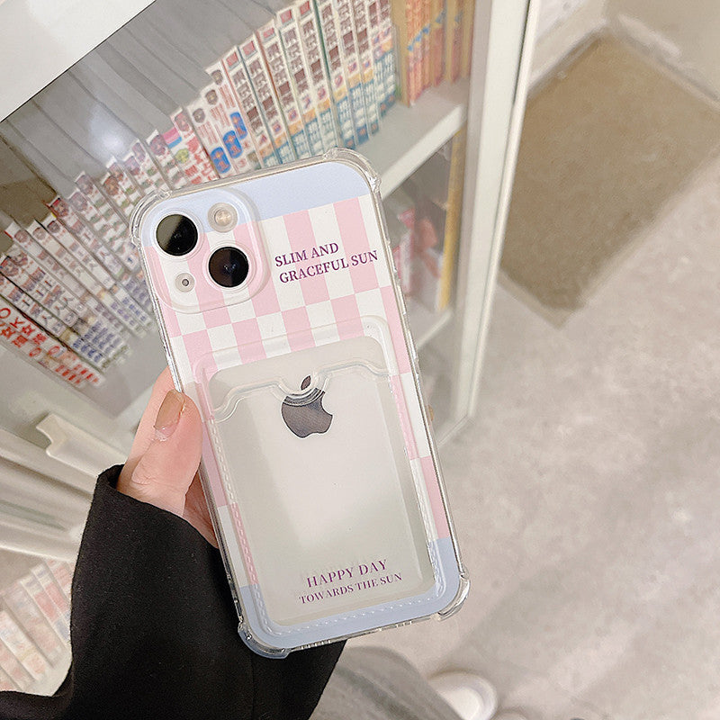 Pink  Checkerboard Case