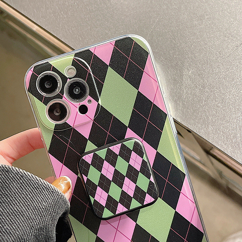 Green Argyle Case