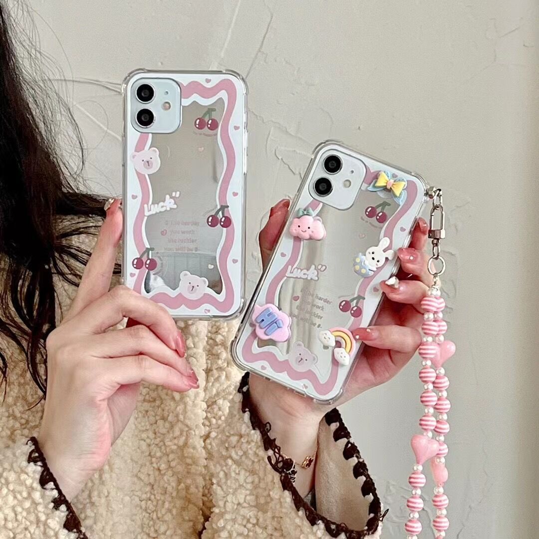 Bunny Cloud Marble Chain Case