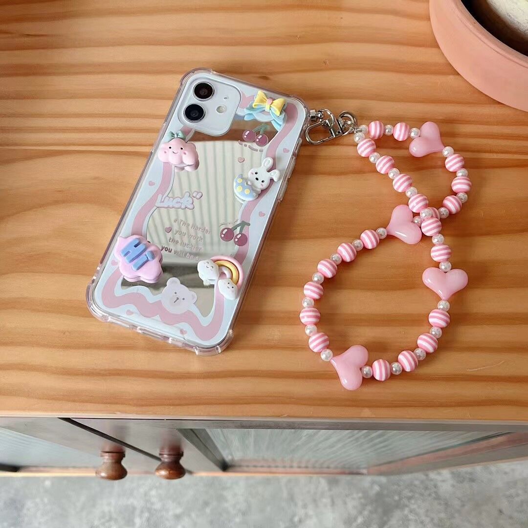 Bunny Cloud Marble Chain Case