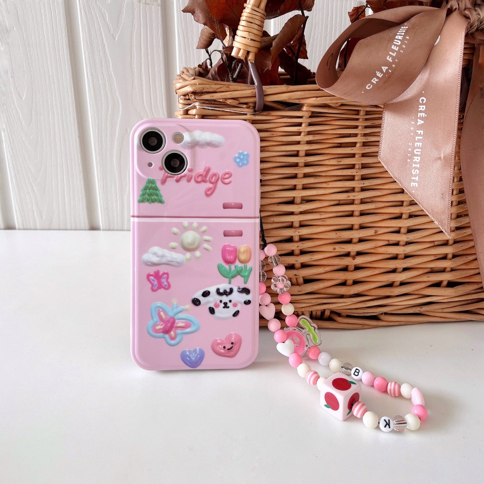 Summer Doodling Marble Chain Case