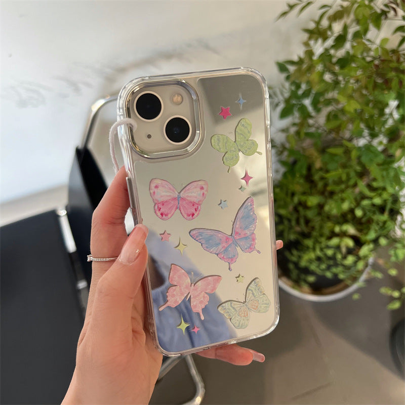 Pastels Butterflies Mirror Case