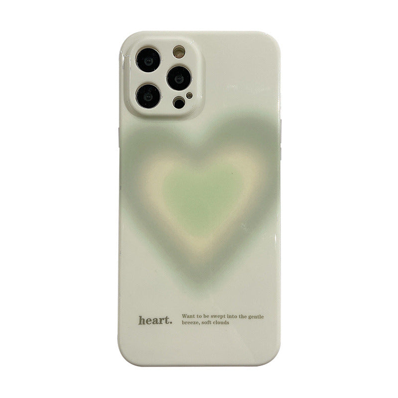 Green Gradient Heart Case