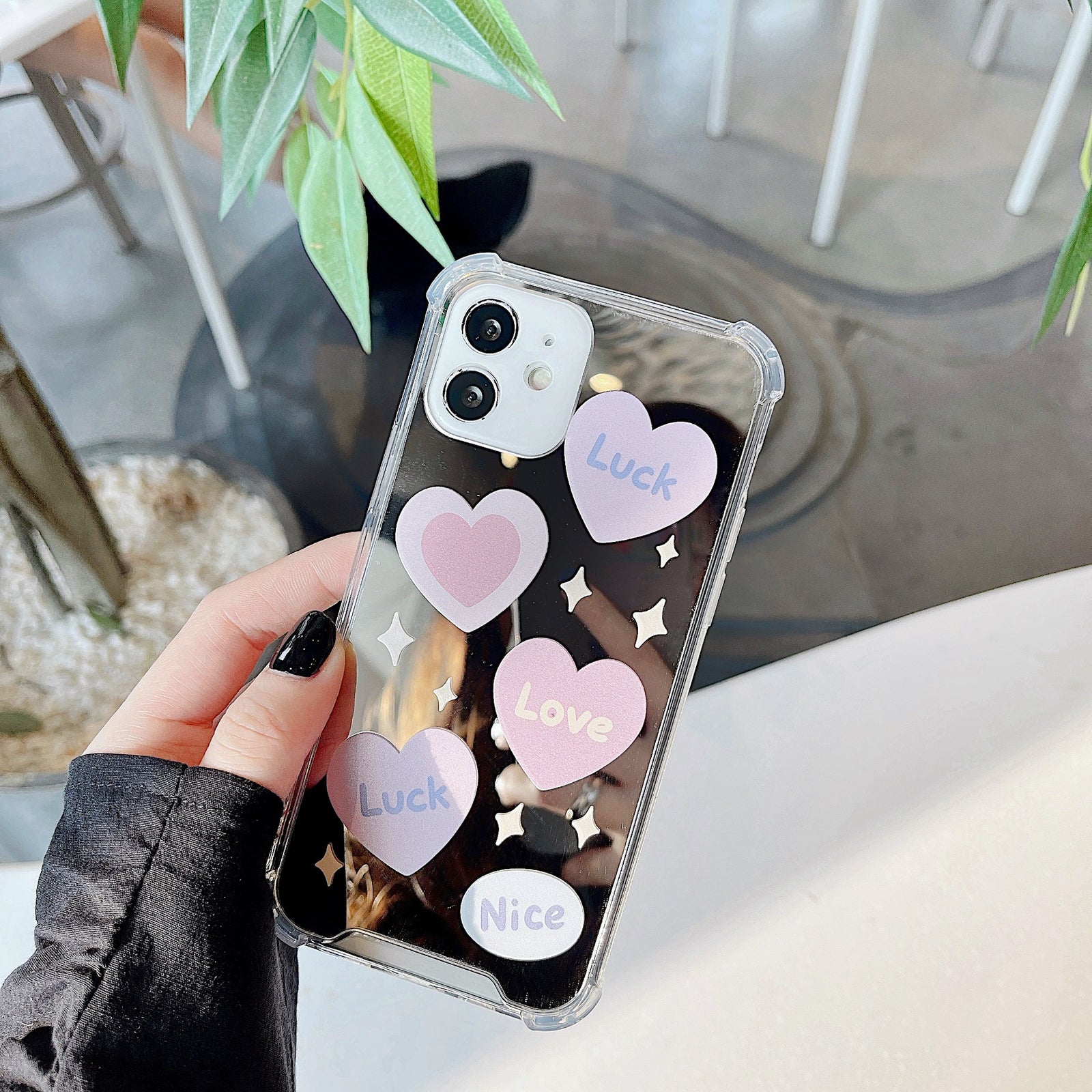 Vibe Heart Mirror Case