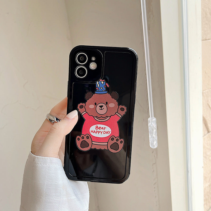 Bear Happy Day Graphic iPhone Case