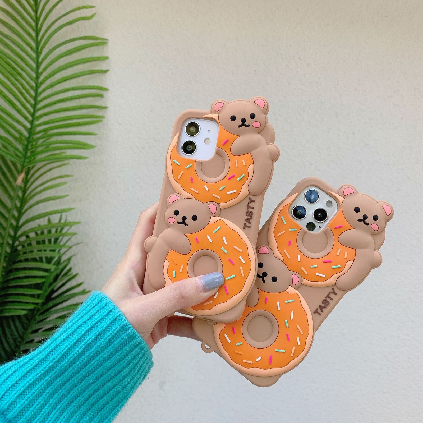 Donut Bear Silicone iPhone Case