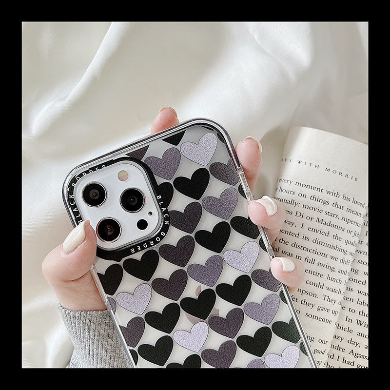 Heart Print Graphic iPhone Case