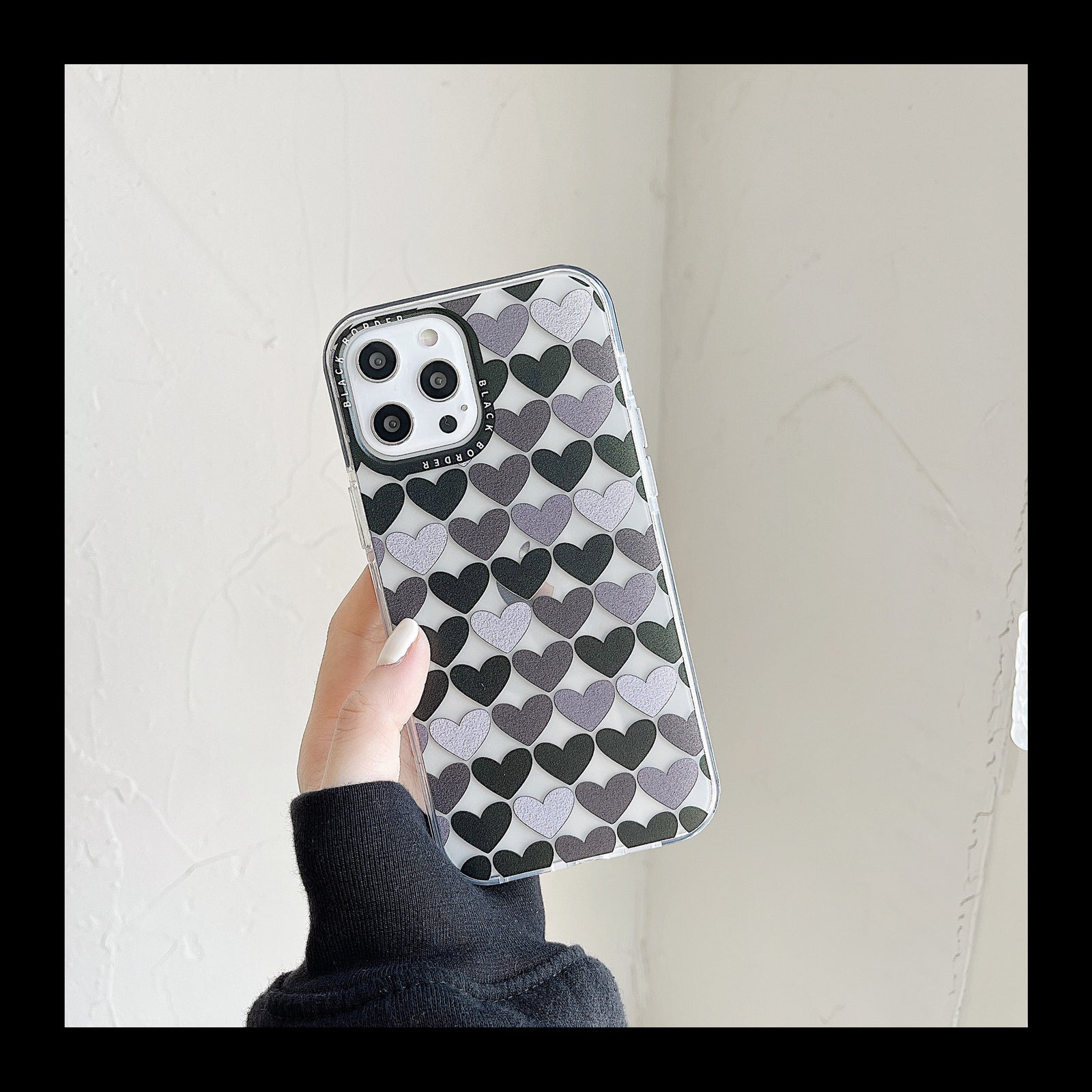 Heart Print Graphic iPhone Case