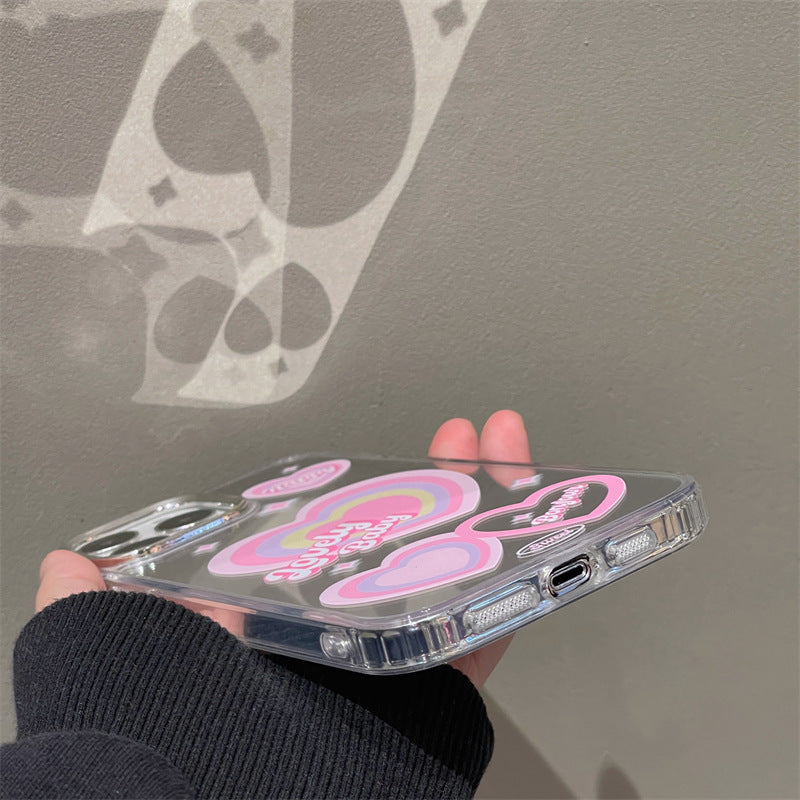 Gradient Heart Mirror Case