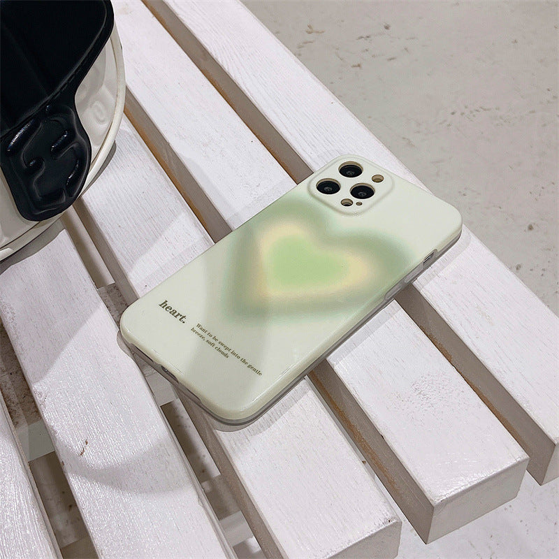 Green Gradient Heart Case