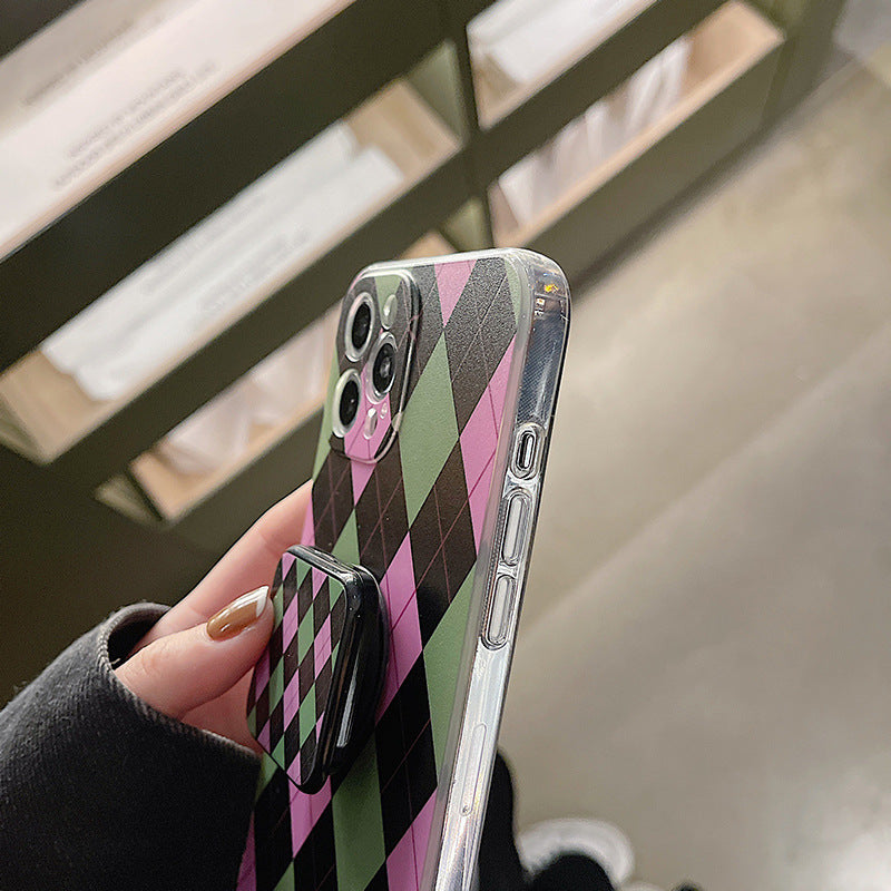 Green Argyle Case