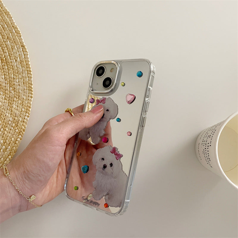 Cute Puppy Mirror Case