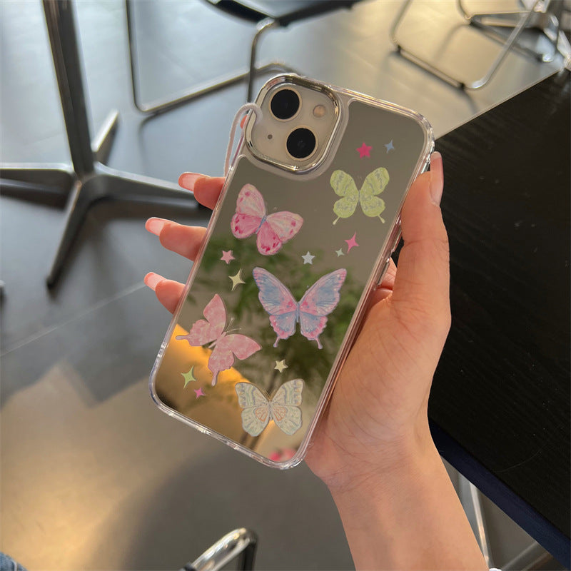 Pastels Butterflies Mirror Case