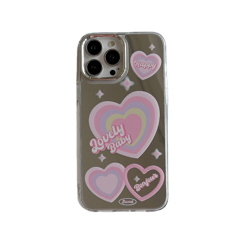 Gradient Heart Mirror Case