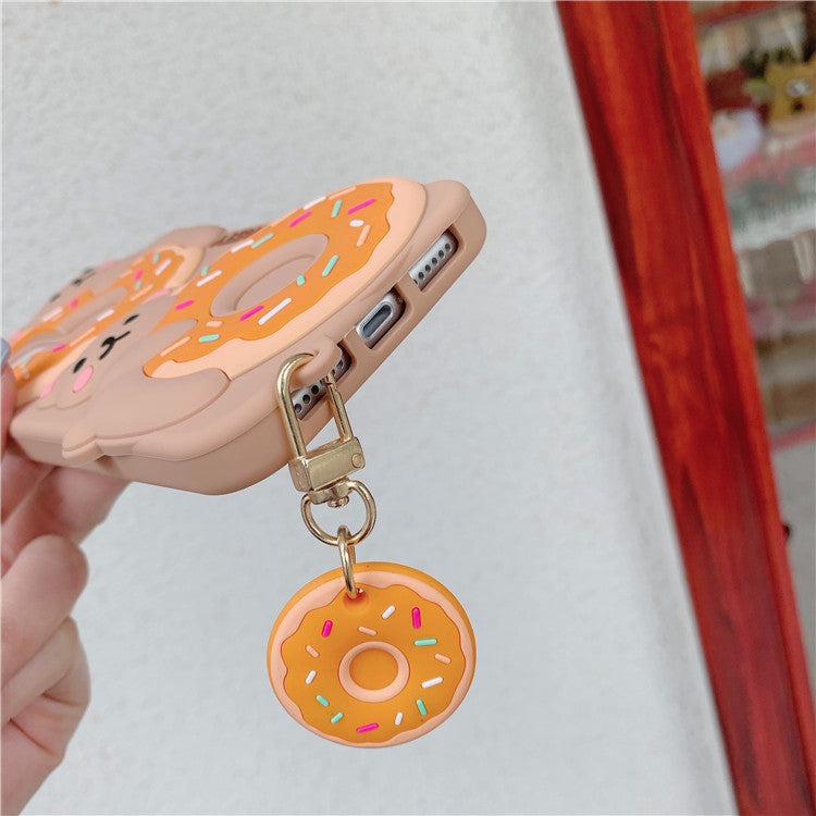 Donut Bear Silicone iPhone Case