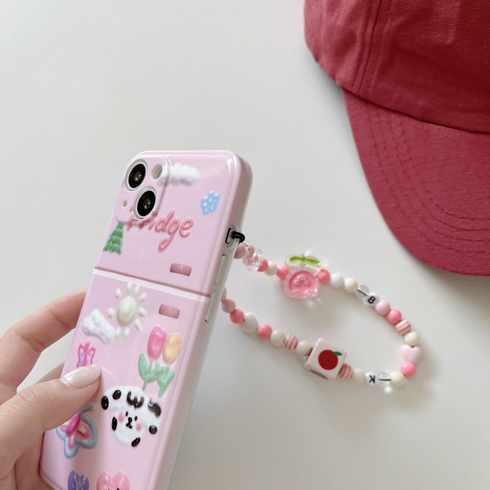 Summer Doodling Marble Chain Case