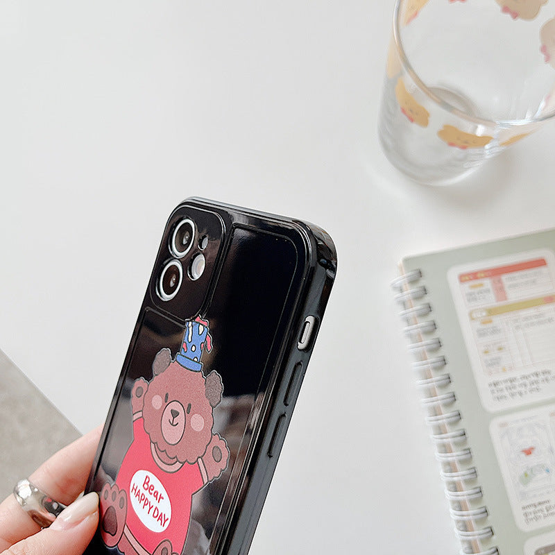 Bear Happy Day Graphic iPhone Case