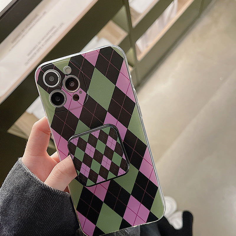 Green Argyle Case