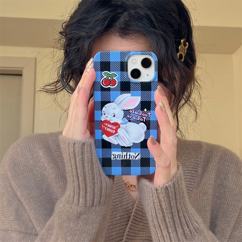 Cherry Bunny Plaid Case