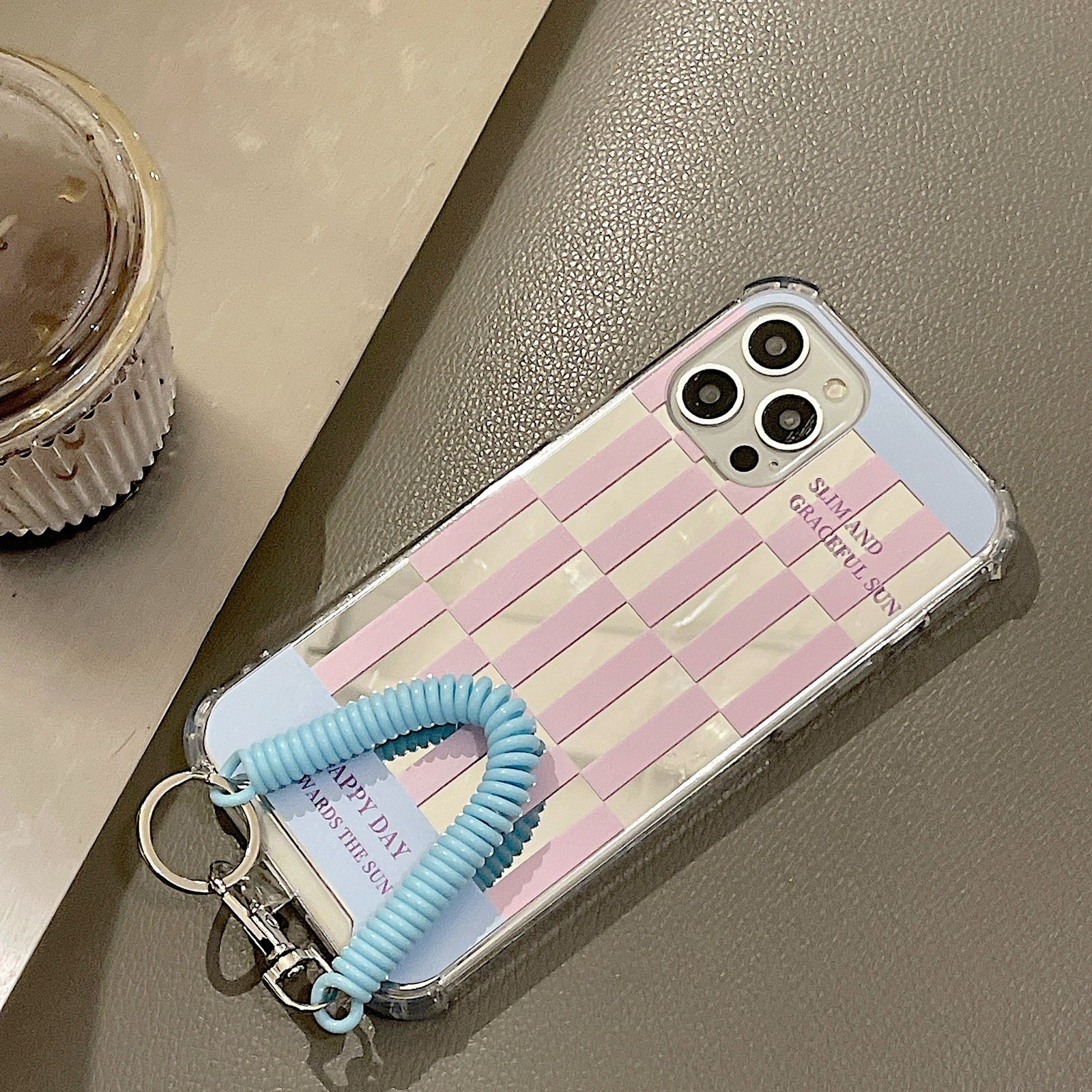 Mirror Checkerboard  Chain Case