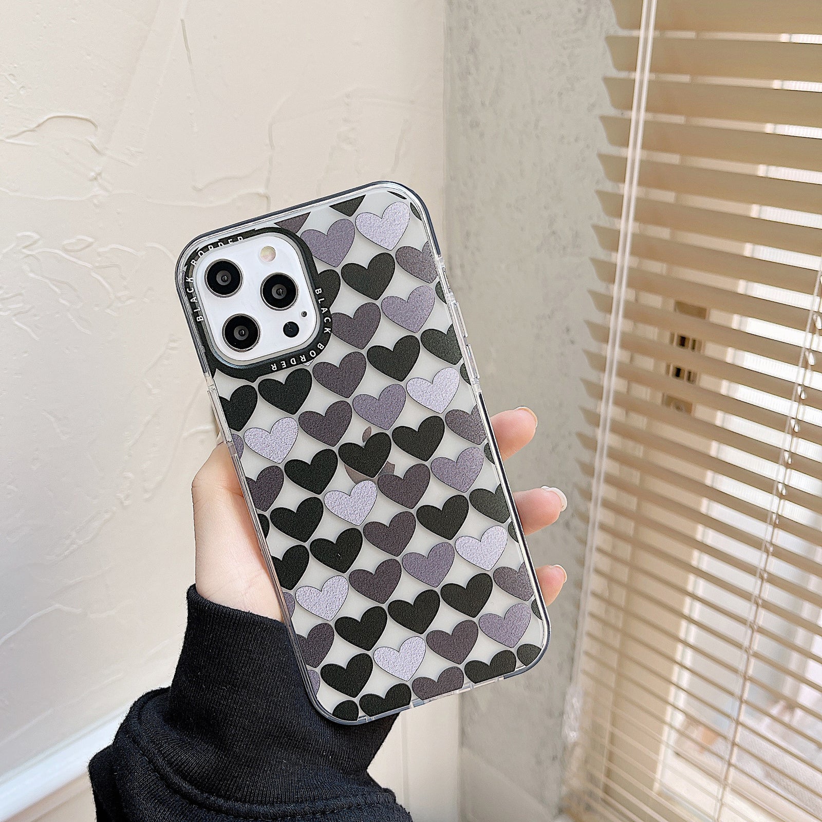 Heart Print Graphic iPhone Case