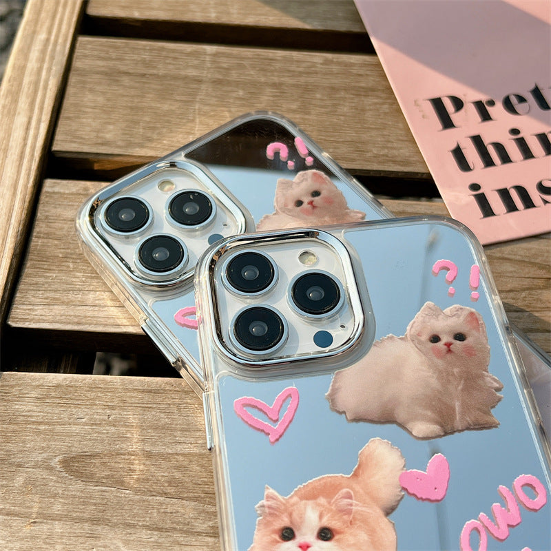 Doodle Kitten Mirror Case