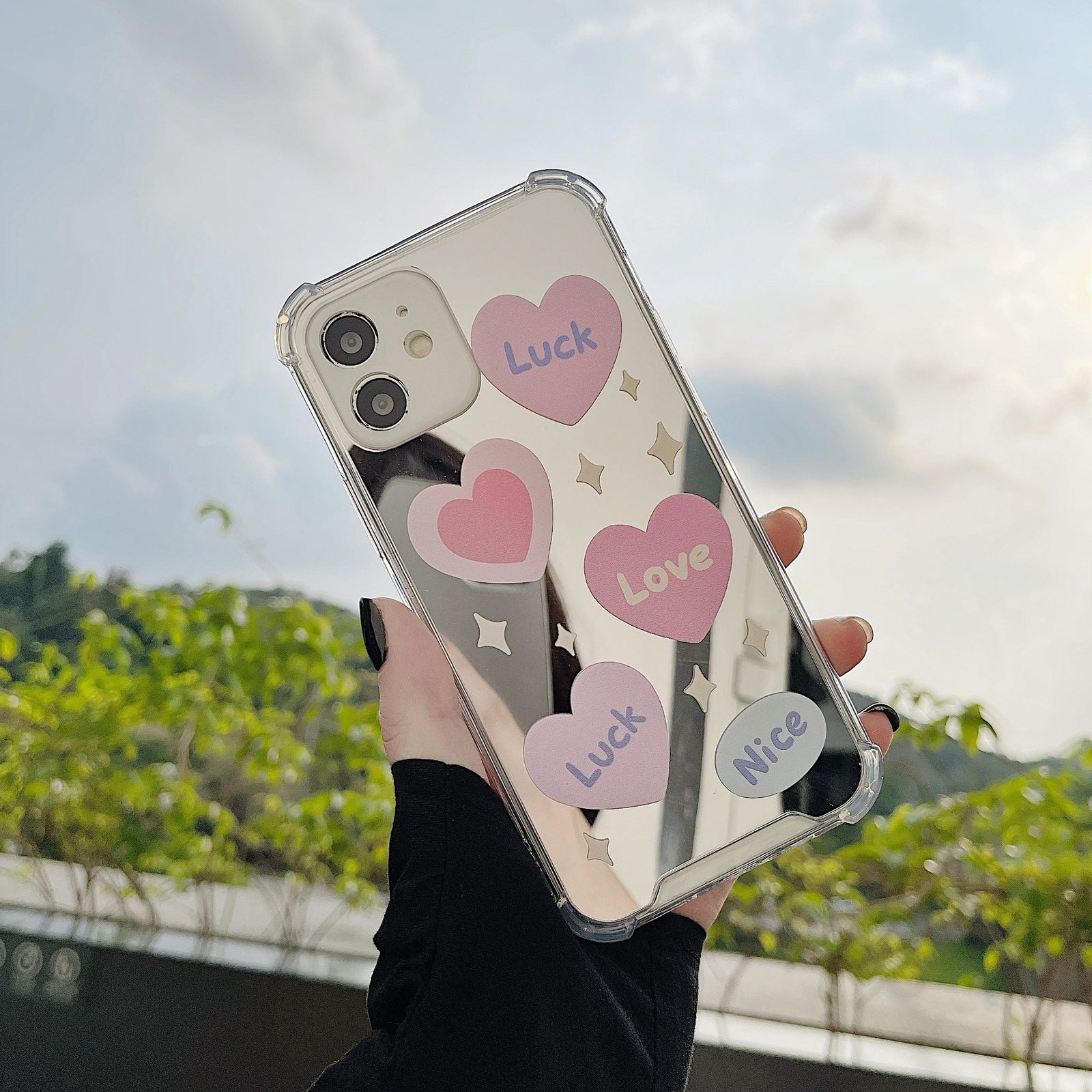 Vibe Heart Mirror Case