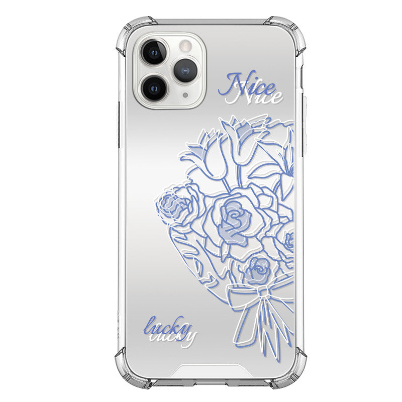 Purple Mirror Floral Case