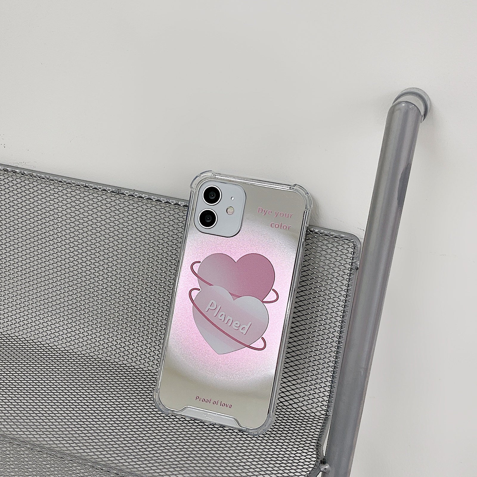 Heart Planet Mirror Case