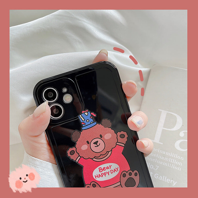 Bear Happy Day Graphic iPhone Case