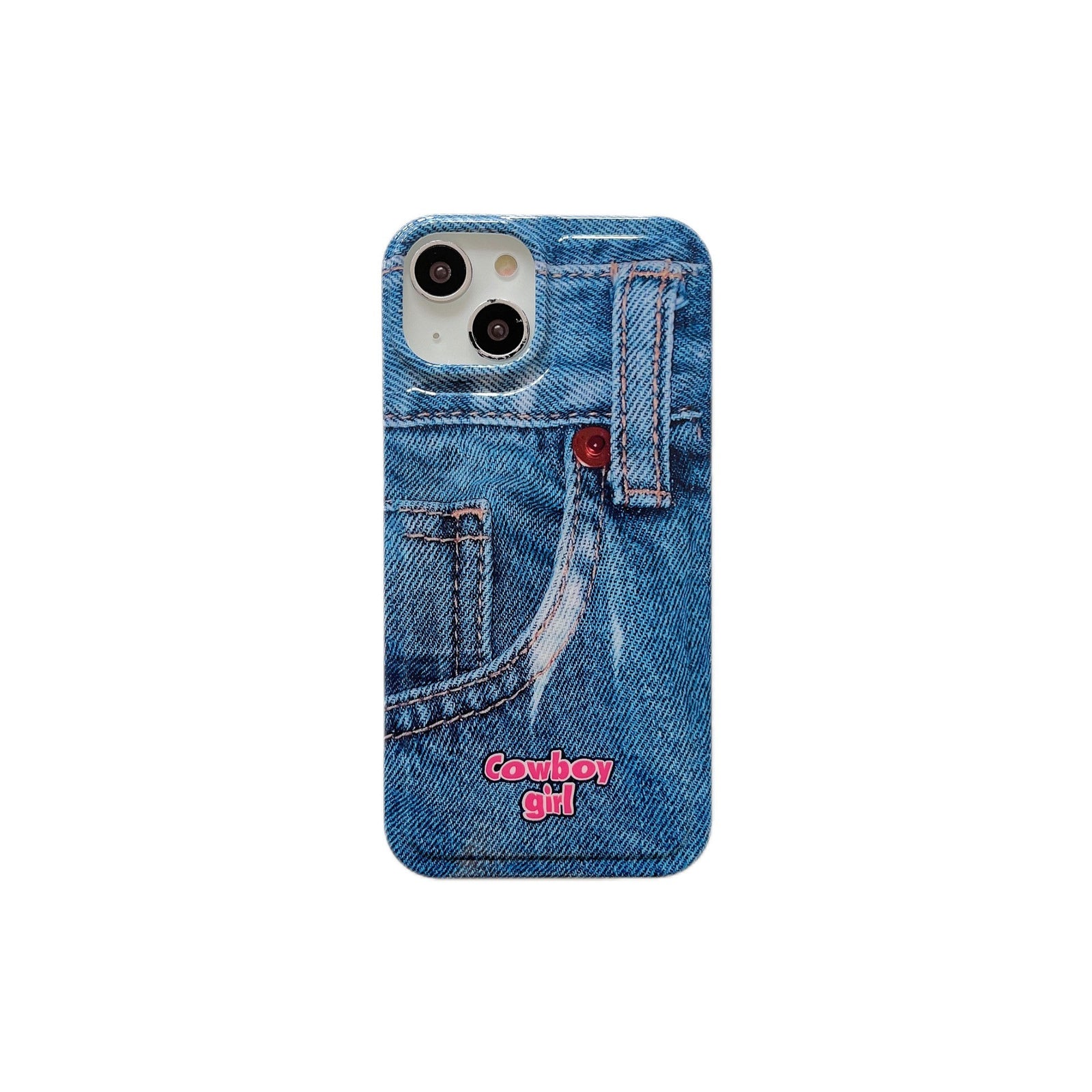 Bubble Heart Denim Case