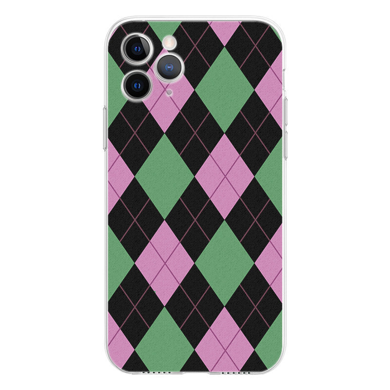 Green Argyle Case