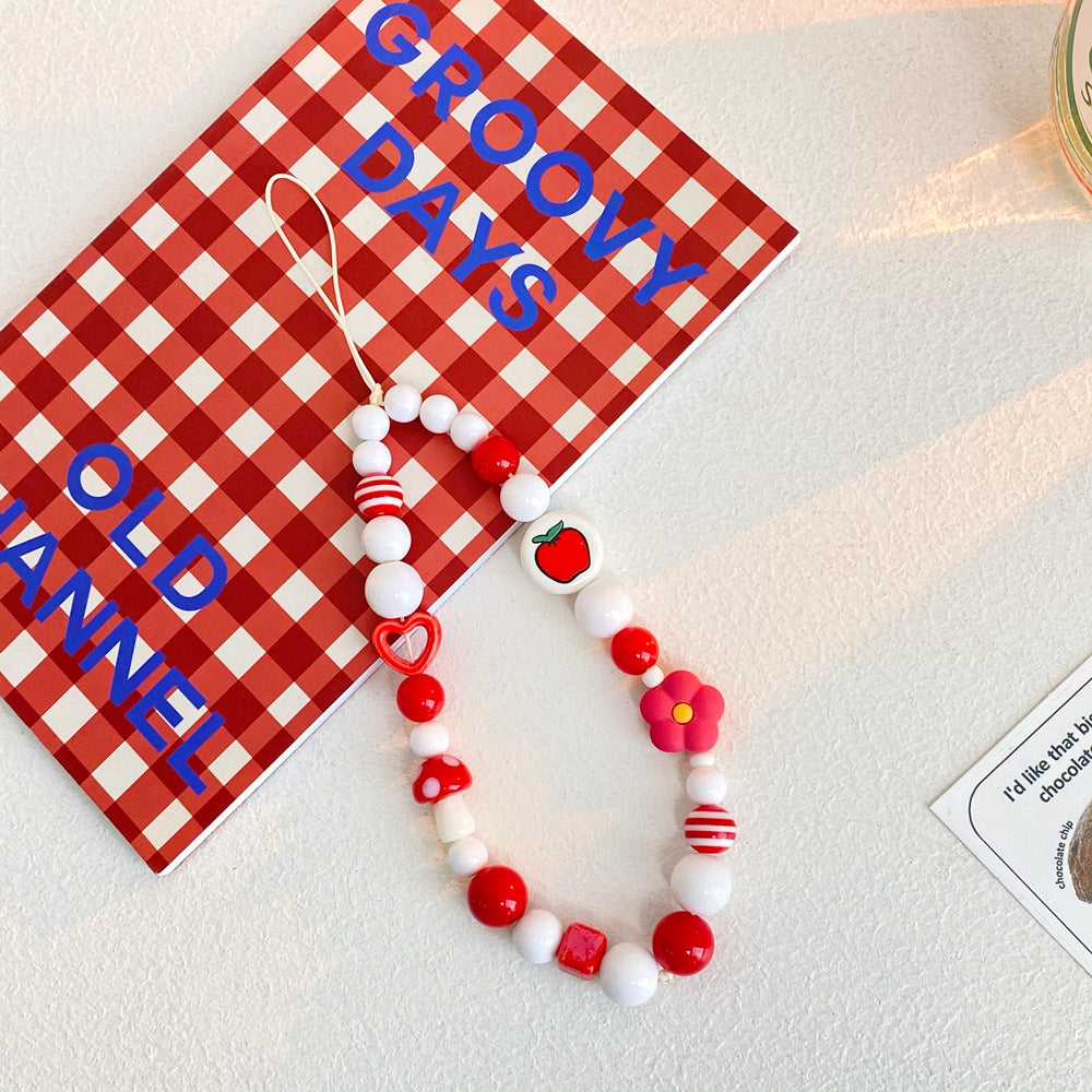 Red Mushroom Phone Charm