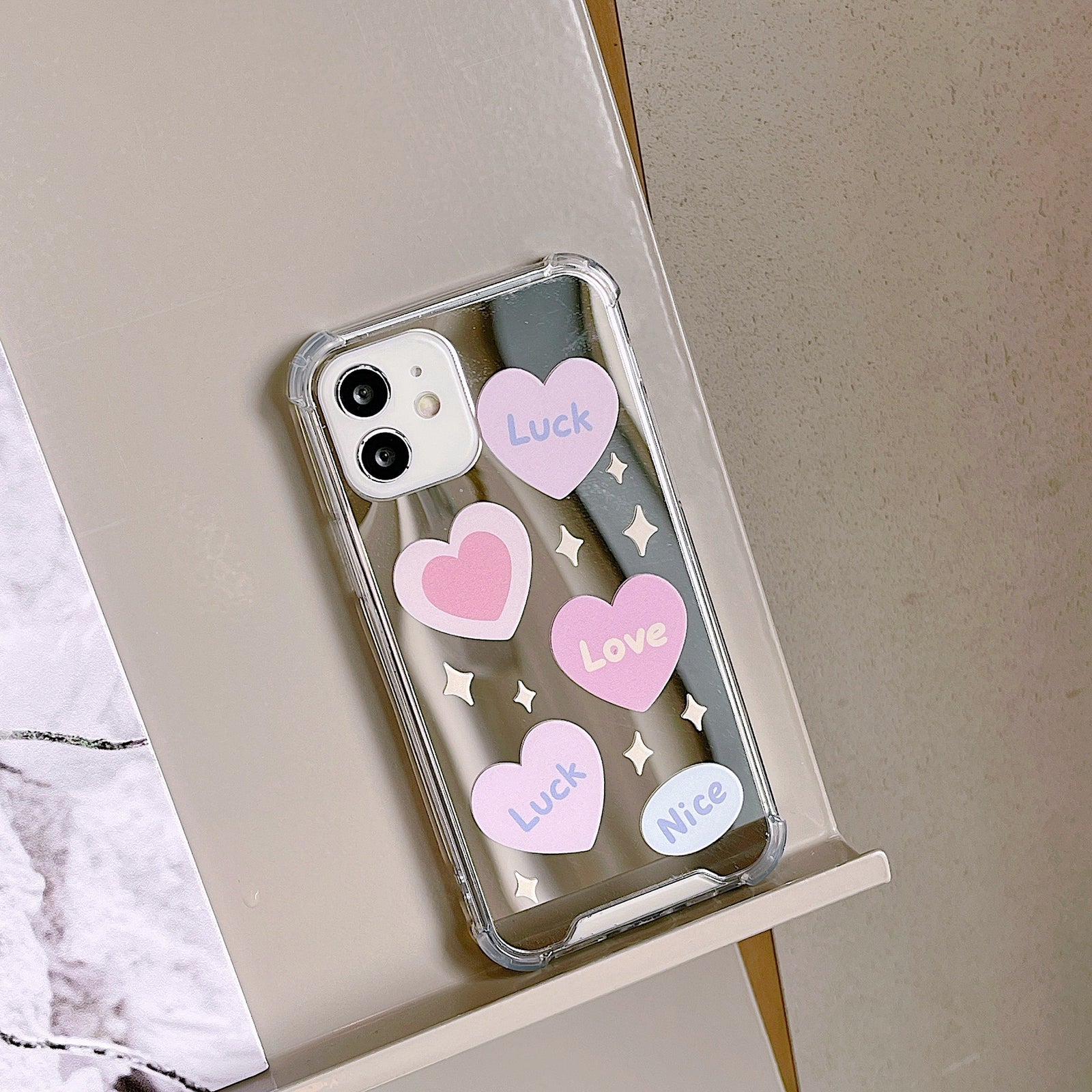 Vibe Heart Mirror Case