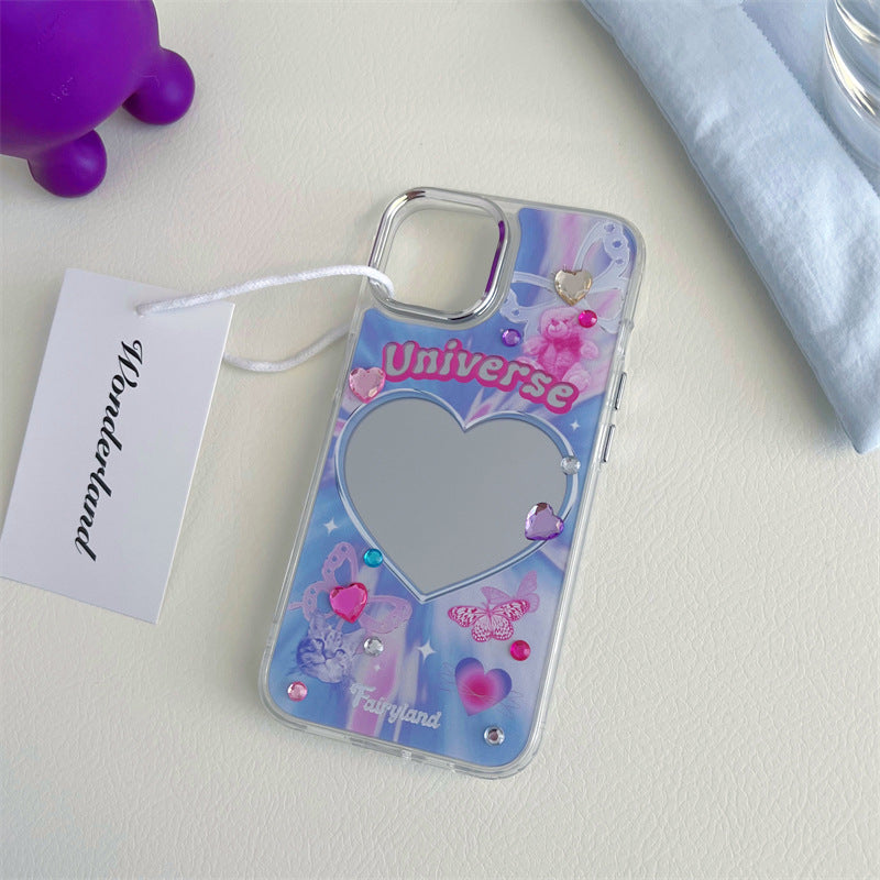 Universe Heart Mirror Case