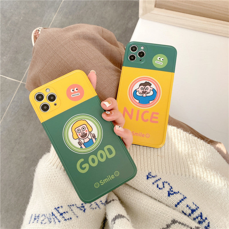 GOOD NICE Couple Graphic iPhone Case