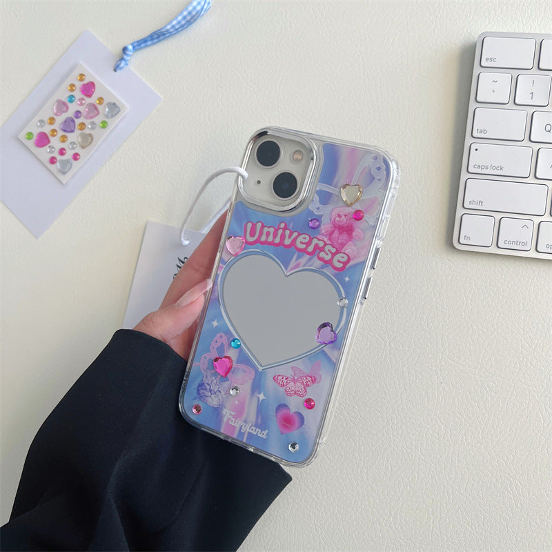 Universe Heart Mirror Case