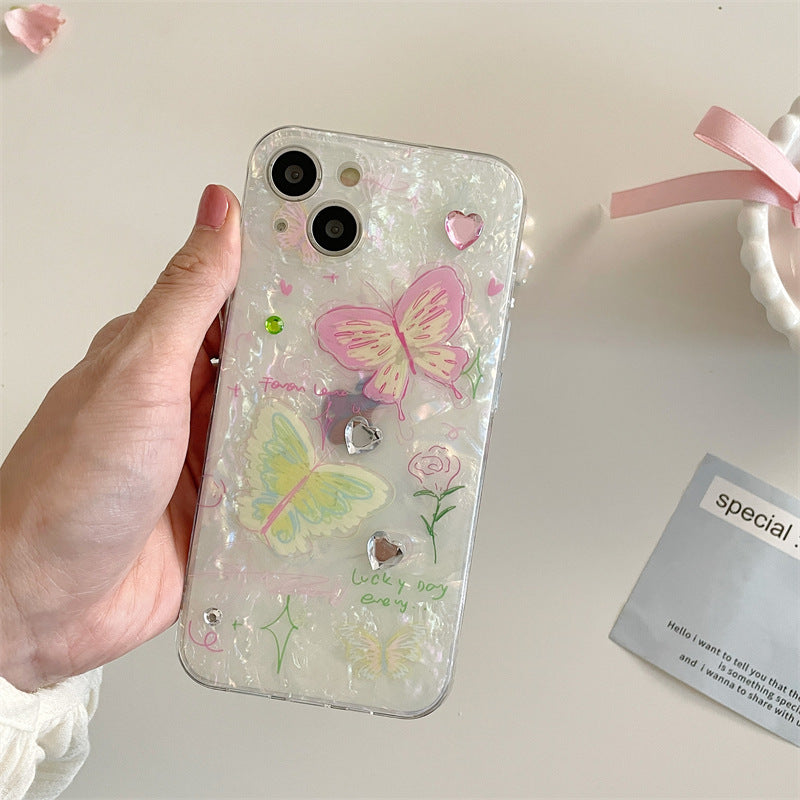 Butterfly Marble Texture Case