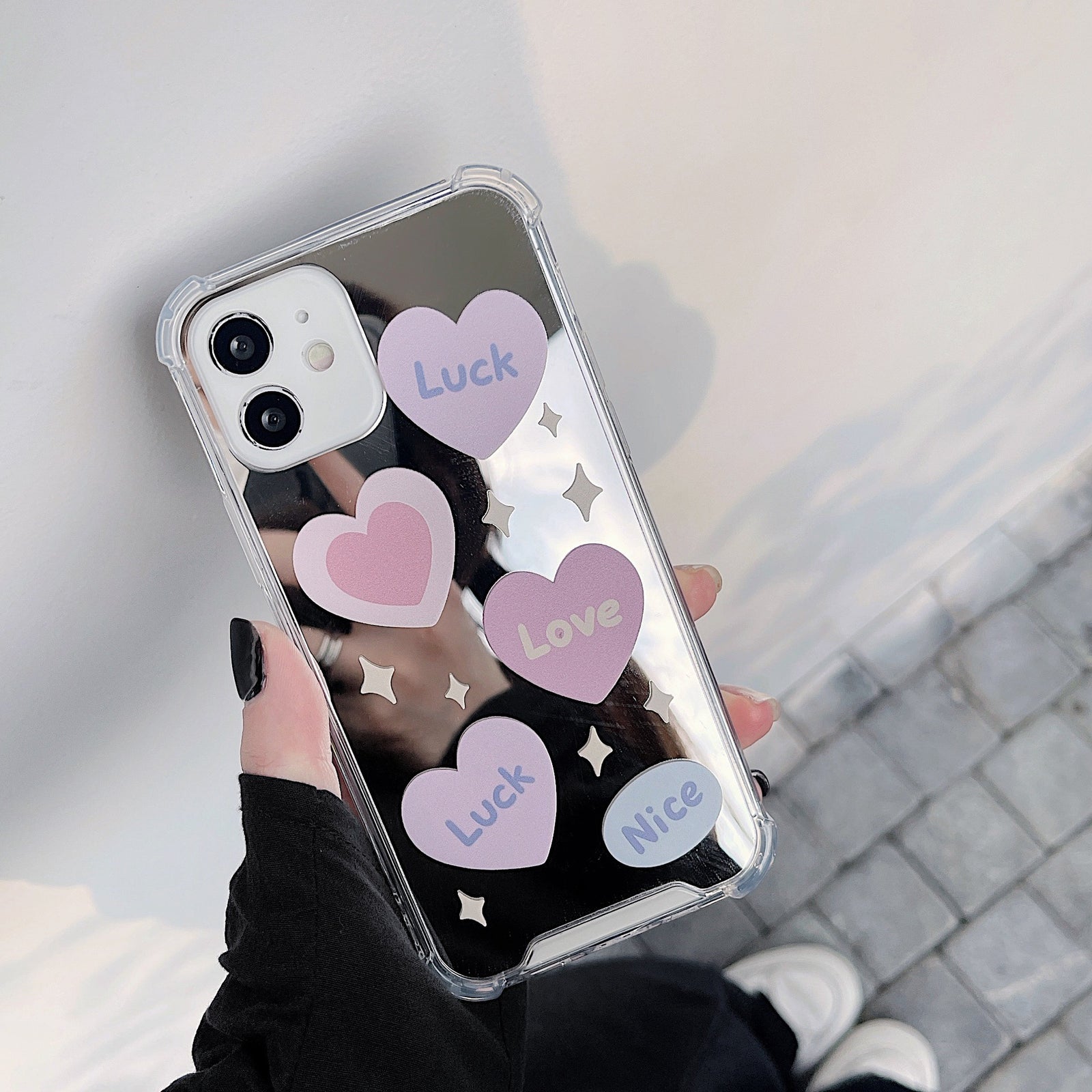 Vibe Heart Mirror Case