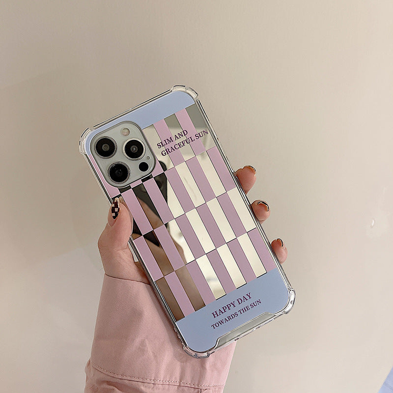 Mirror Checkerboard  Chain Case