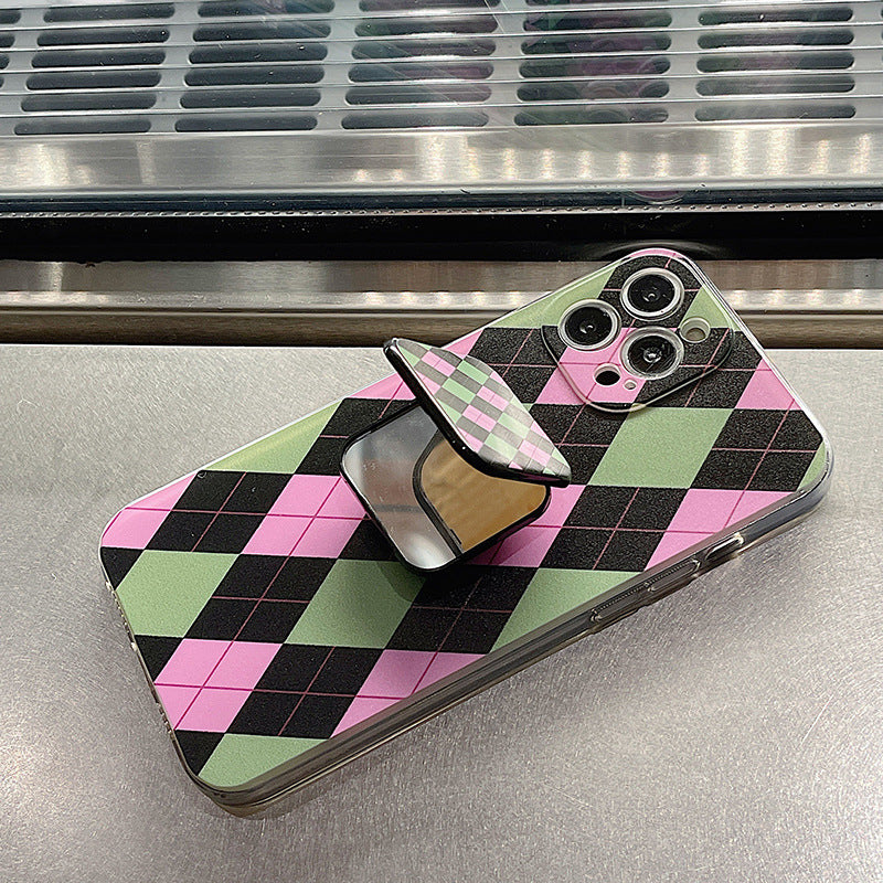 Green Argyle Case